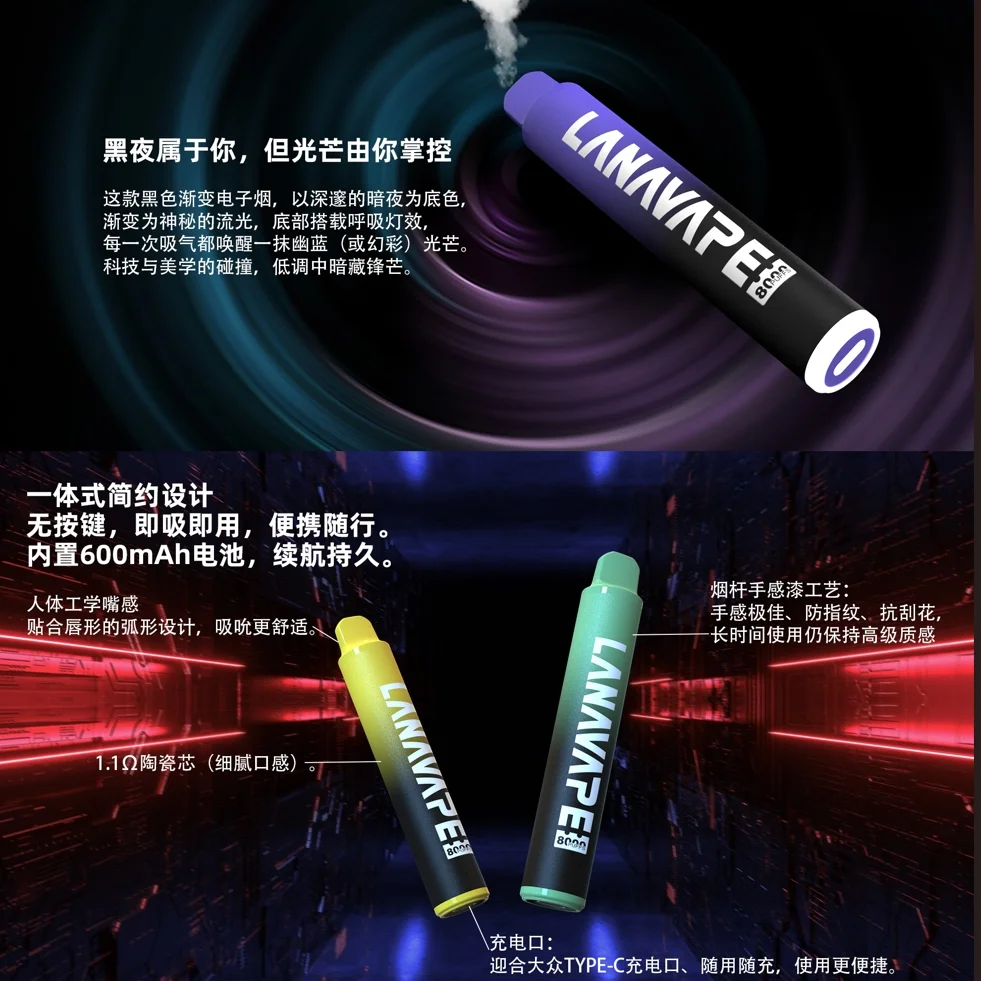 LANA 拋棄式8000口冰荔枝 | LANAVAPE 一次性電子煙口味推薦 - 台灣現貨:圖片 3
