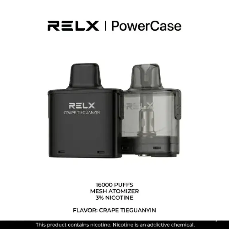 RELX PowerCase 16000口换弹式电子烟 _ 16W可调功率+全铝机身-800x800