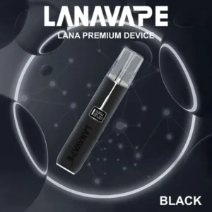LANA 皮革主機經典黑色款，結合頂級皮革工藝與恆壓輸出，相容通用一代煙彈的台灣現貨電子煙主機。